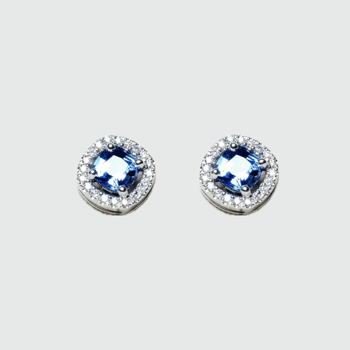 Boucles d'oreilles Elvire | Diamants & Saphirs