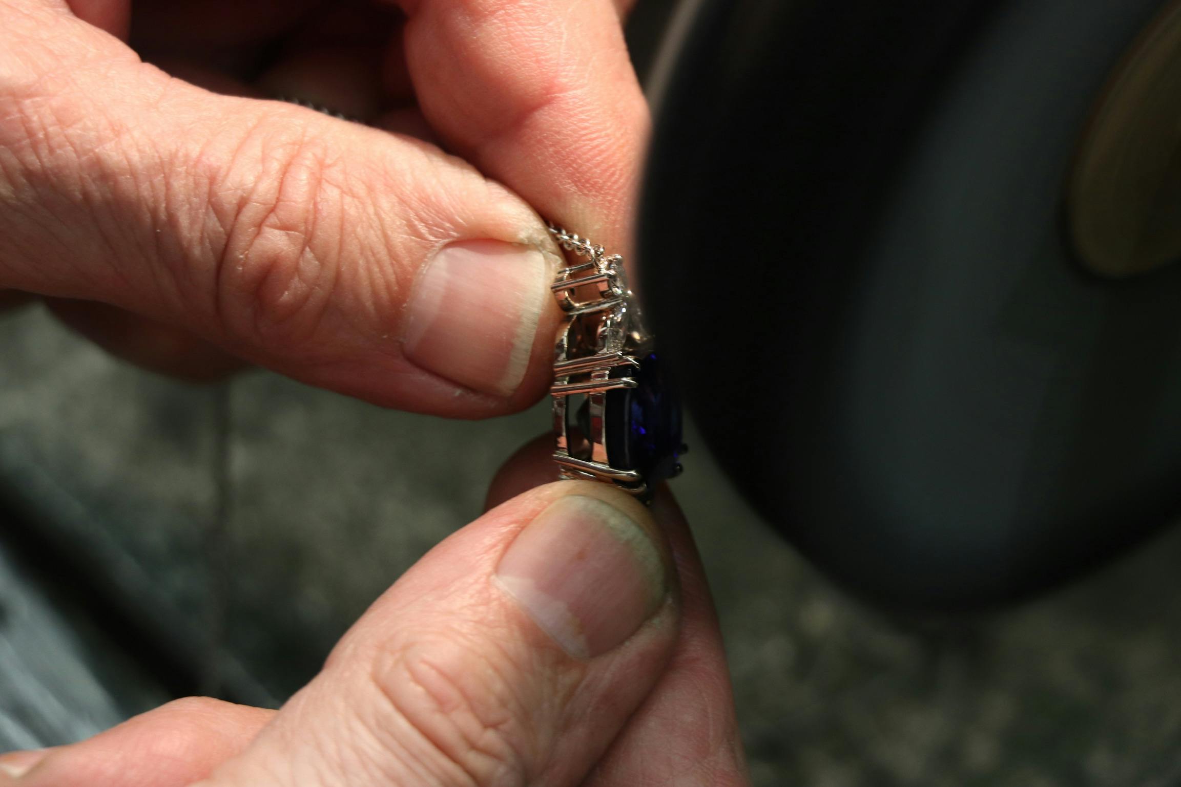 Pièce unique - Collier Tanzanite & Diamants — La Joaillerie