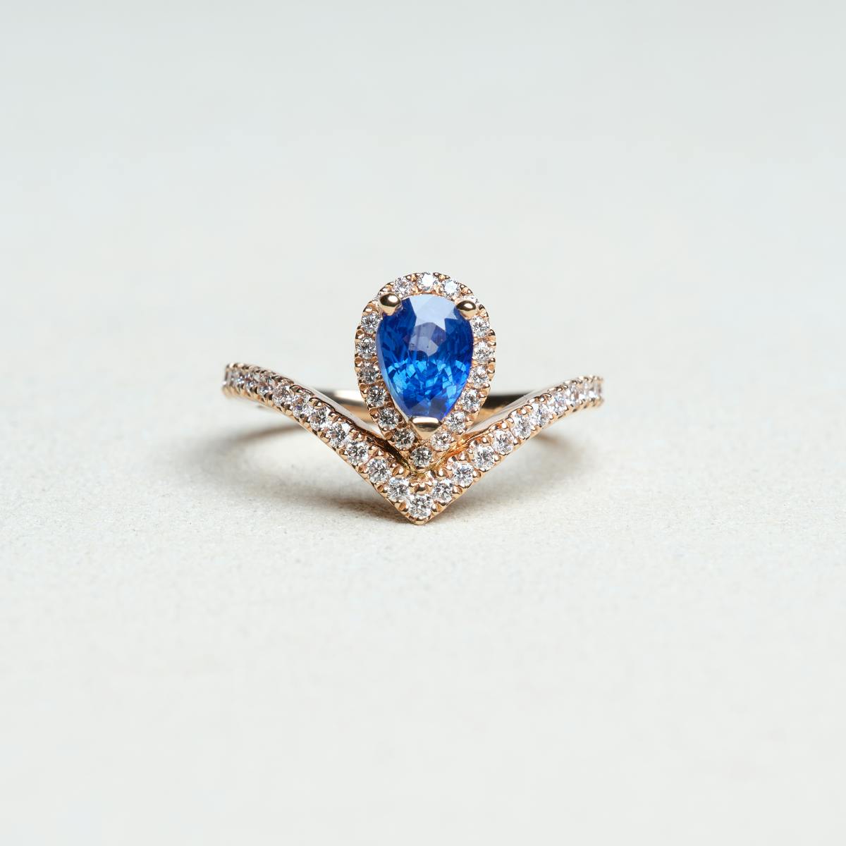 Diane | Bague Saphir & Diamants