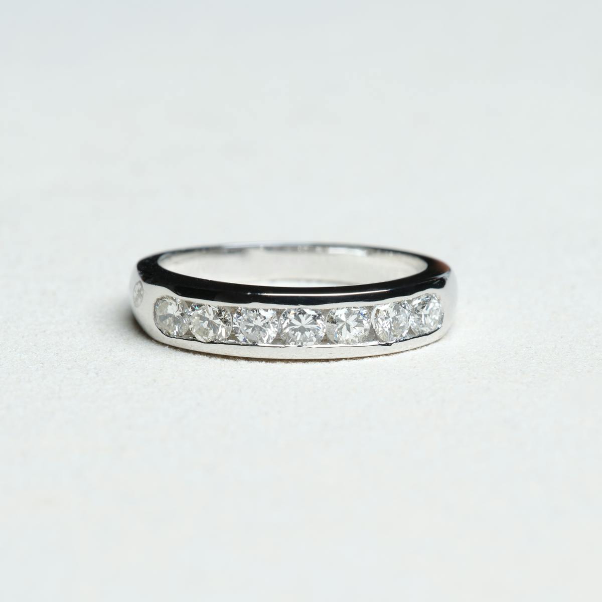 Iris | Alliance diamants or blanc