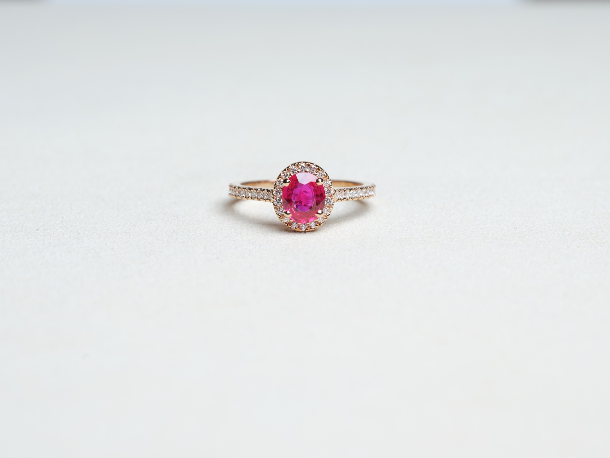 Bague Vivaldi Rubis — or blanc 18 carats